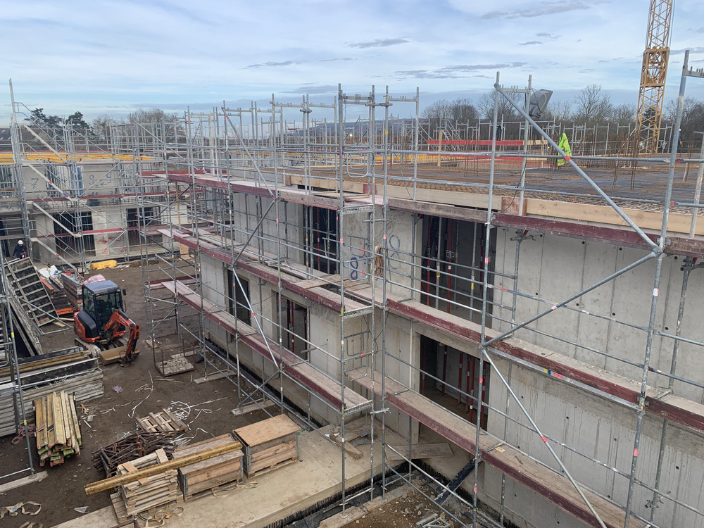 Bild aus dem Jahr 21. Februar 2025, Rohbau zweiter Obergeschoss