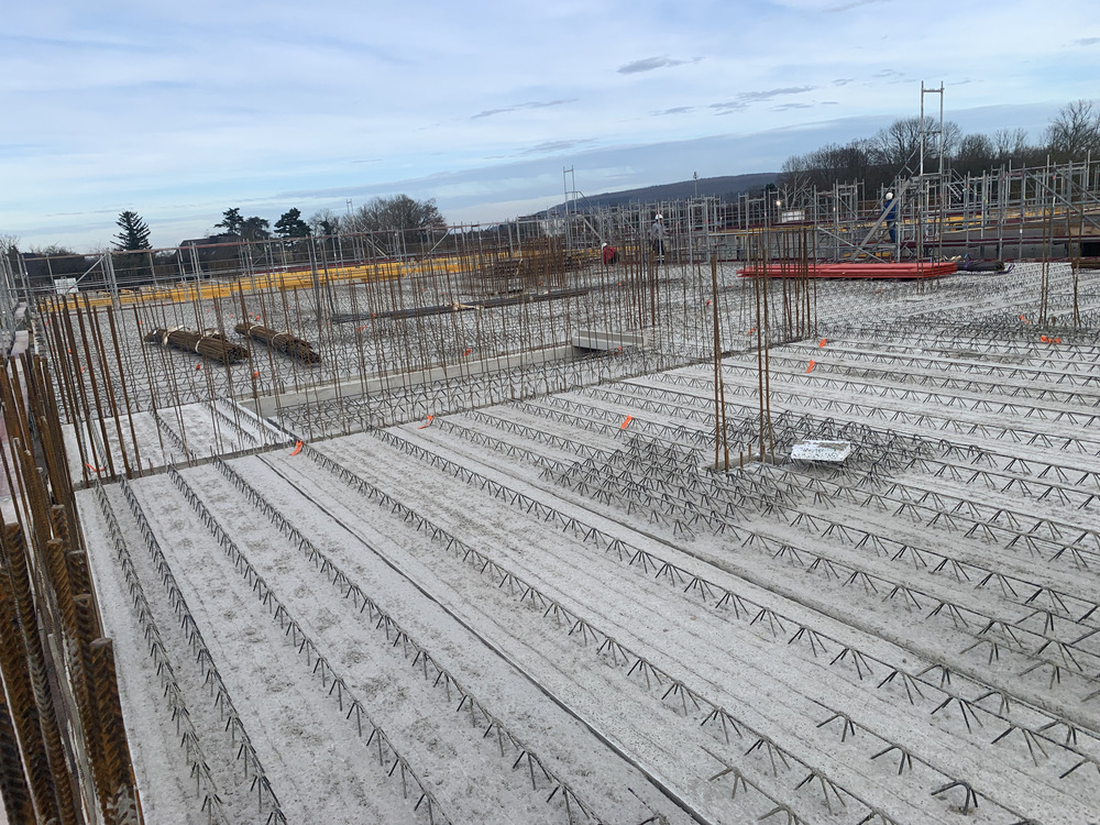 Bild aus dem Jahr 21. Februar 2025, Rohbau zweiter Obergeschoss